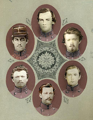  Proof sheet from Clark's Regimental Histories of officers of the 70th N.C. Regiment. Image from the North Carolina Museum of History.