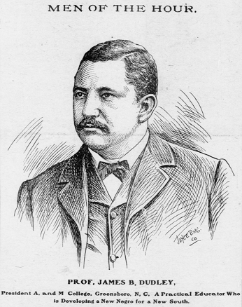 Engraving of James Benson Dudley from 1902. 