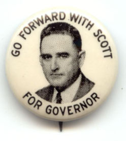 Kerr Scott campaign button from 1948.