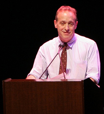 Author David Sedaris at the San Jose Center for Performing Arts, October 29, 2007. Image from Flickr user  Michael Huang.
