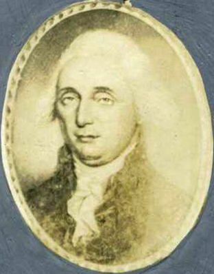 Photograph of the miniature portrait of Samuel Johnston by Charles Willson Peale. Image from the North Carolina Museum of History.