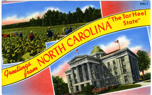 Name Carolina and Nicknames The Old North State or The Tar Heel