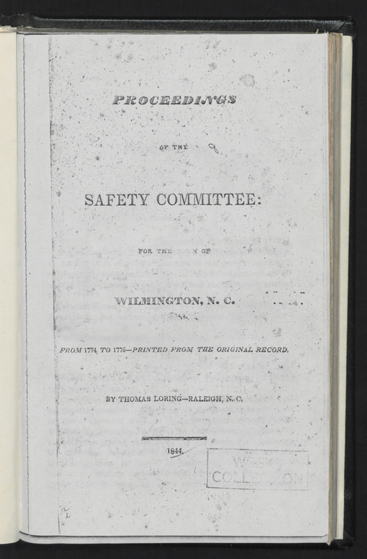 Read more about North Carolina's Committees of Safety
