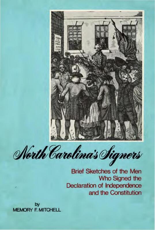 Read a booklet about signers of the U.S. Constitution from North Carolina