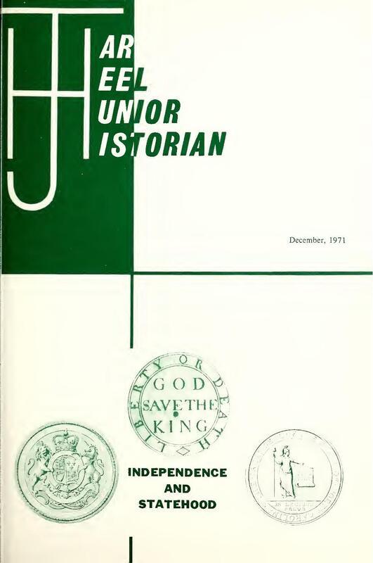 Read articles in the December 1971 Tar Heel Junior Historian about the American Revolution