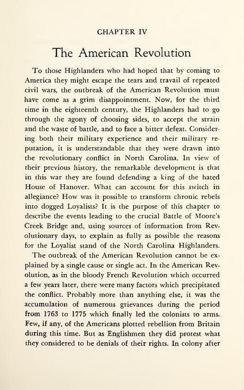 Read the chapter about the American Revolution from Highland Scots of North Carolina
