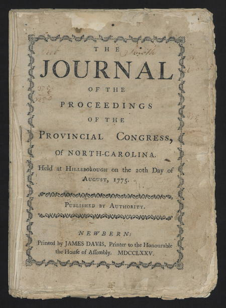 Read documents of the proceedings of the 1775 Provincial Congresses