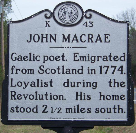 Read more about Revolutionary loyalist and Gaelic poet John MacRae