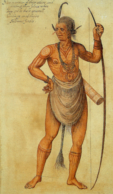 An article about Wanchese and Algonquian Indian of the Roanoke tribe
