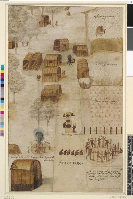 An article about an early American Indian village