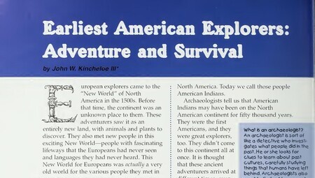 An article about how American Indians to North America and North Carolina