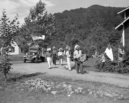 Horseback Riding Little Switzerland/ Cherokee Indians Cherokee- Swain June 1948 Taken by Hemmer