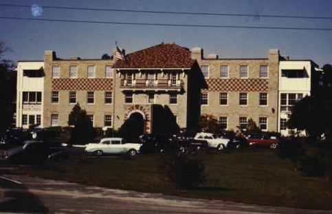 "Photograph of the front facade of the Babies Hospital, Wrightsville Beach." Image courtesy of the Historical Society of the Lower Cape Fear, accession #: 83.476,1. 
