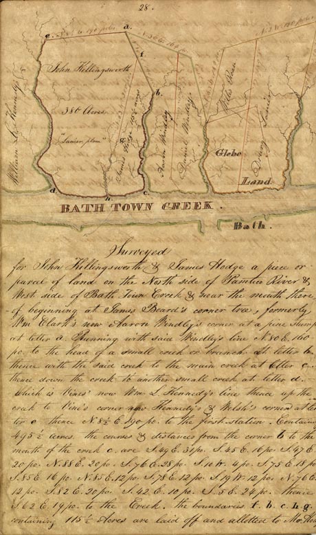 Bath Creek Survey, 1840