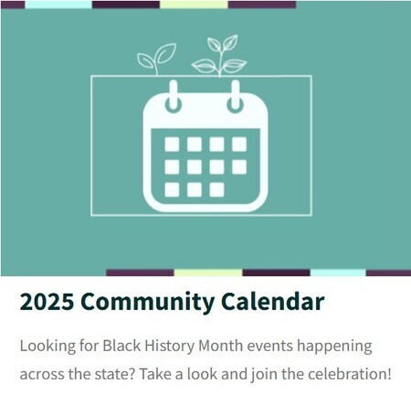 Calendar of Black History Month events.