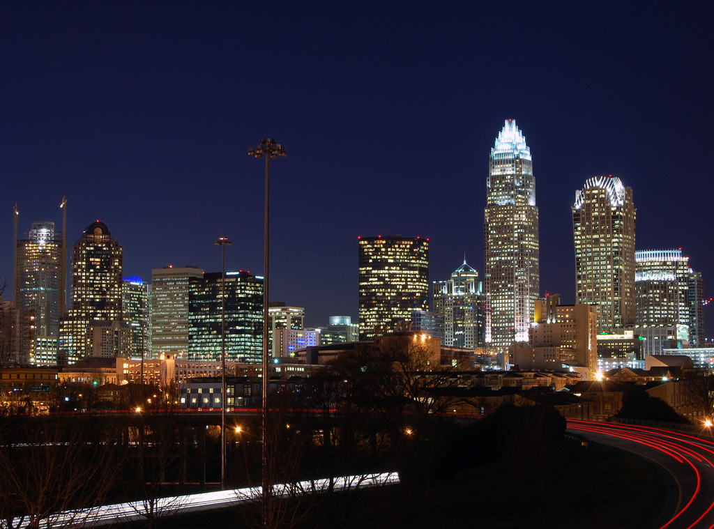 &quot;Charlotte Skyline.&quot; Belmont, Charlotte, NC, US, January 8, 2007. Available from: Flickr Commons user James Willamore. 