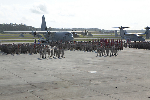  2nd Marine Aircraft Wing Change of Command at Marine Corps Air Station Cherry Point, N.C., May 24, 2012. Image courtesy of Flickr user CherryPoint. 