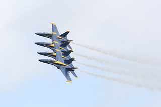 Blue Angels at the 2012 Cherry Point Air Show, May 6, at Marine Corps Air Station Cherry Point, N.C. Image courtesy of Flickr user CherryPoint. 