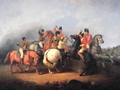 Battle of Cowpen, painted by William Ranney in 1845. Image courtesy of the National Park Service. 