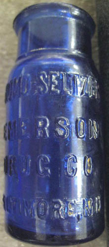 Bromo-Seltzer bottle. Image courtesy of the NC Museum of History.