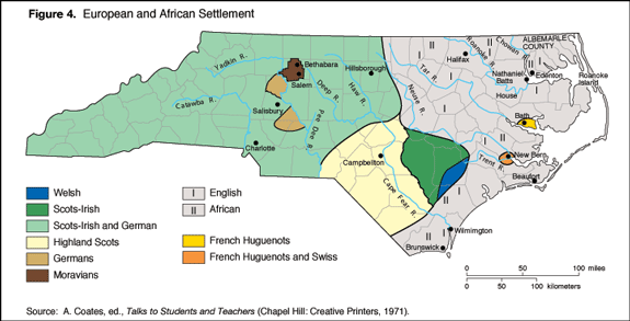 Figure 4 European and African Settlement