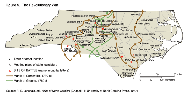 Revolutionary War Battles Map