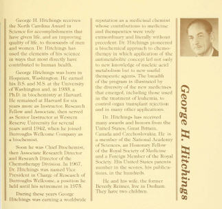 George Hitchings' 1980 NC Awards profile.