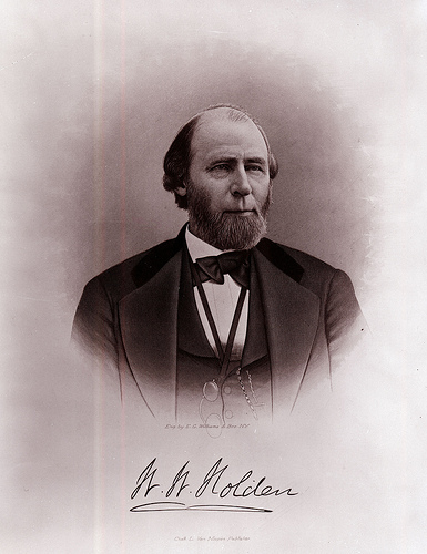 "William Woods Holden (November 24, 1818 – March 1, 1892)." Photo courtesy of the North Carolina State Archives, call # N-74-4-410. 
