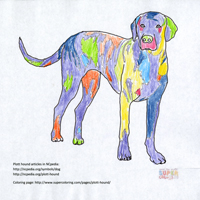 Plot Hound Coloring Page