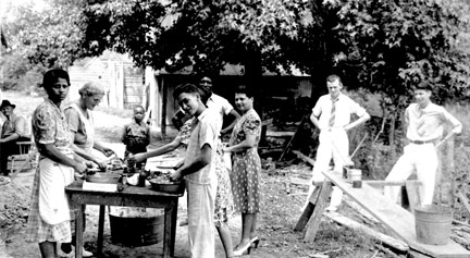 Family Barbeque 1930s