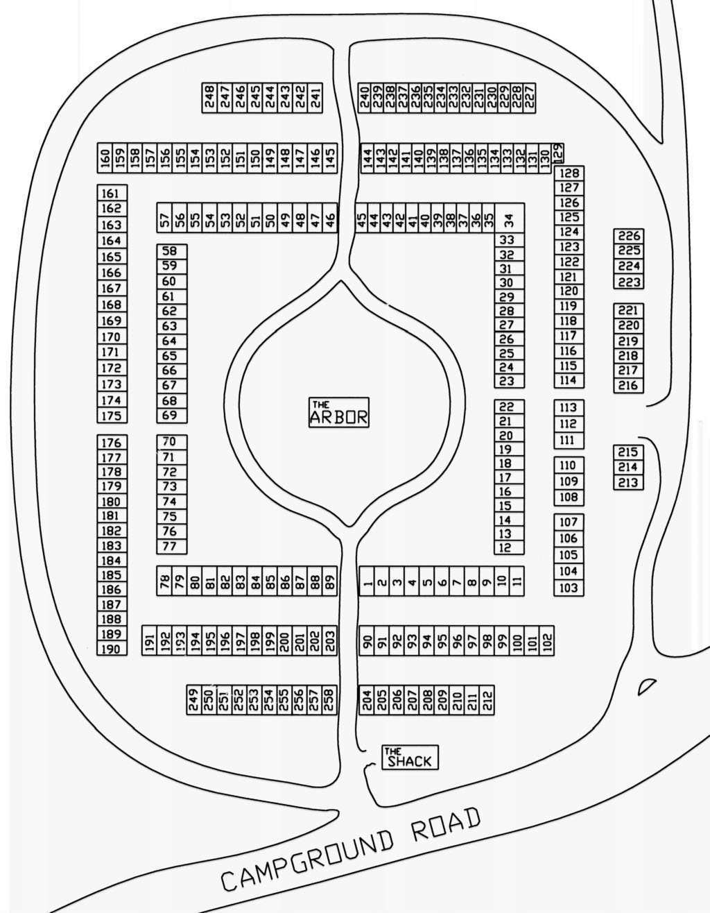 Map of Rock Springs Camp Meeting