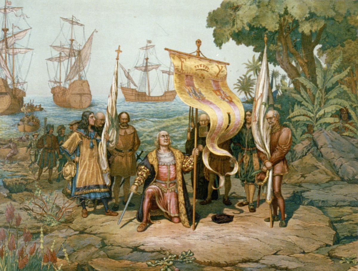 Columbus’ arrival in the New World.