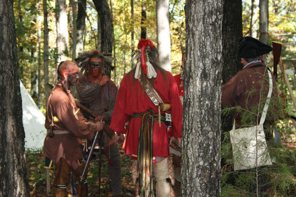 a re-enactment at Fort Dobbs