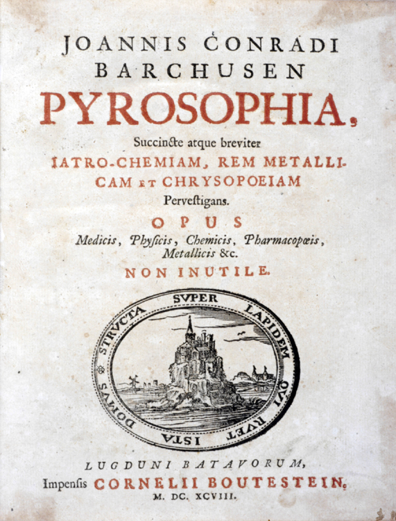 Latin title page, 1698