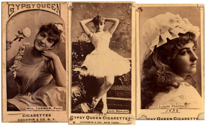 Gypsy Queen Cigarettes -- trading cards