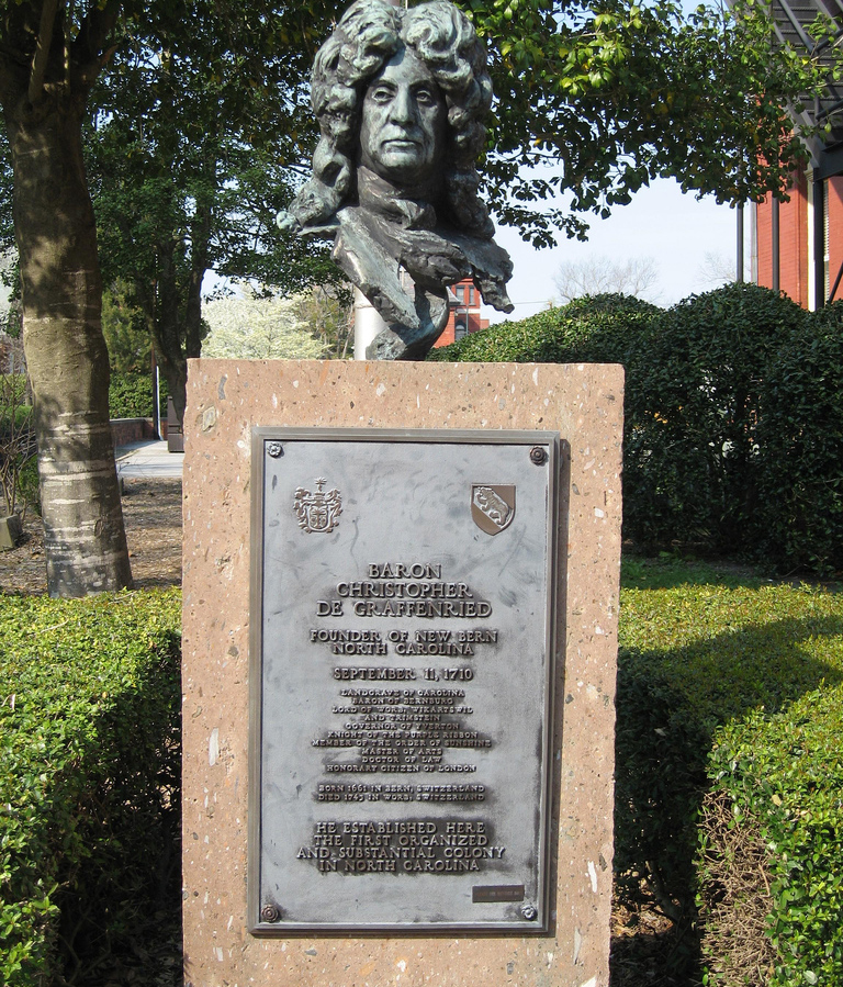 a bust of von Graffenried