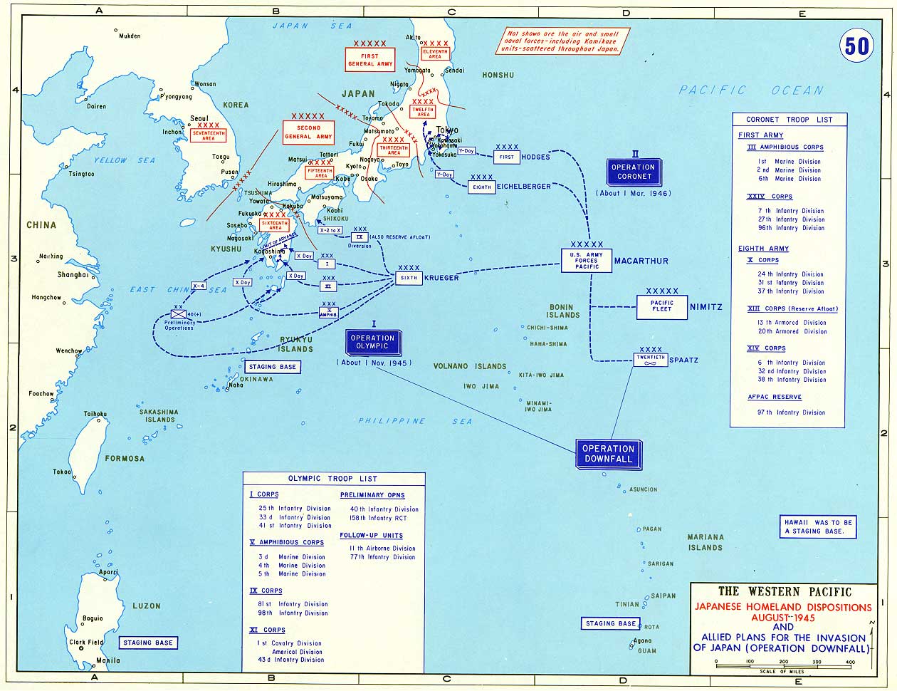 Allied Plans for the Invasion of Japan, August 1945.