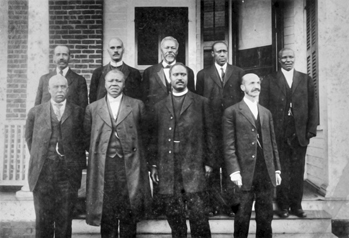 Members of the Board of Directors of the AME Zion Publishing House, Charlotte, 1916. Carolina Room, Public Library of Charlotte and Mecklenburg County.