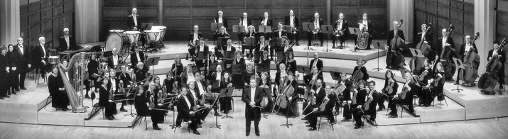 The North Carolina Symphony, with Gerhardt Zimmermann, music director and conductor from 1982 to 2003. Photograph by Michael Zirkle. Courtesy of the North Carolina Symphony.