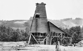 Shaft at the Ore Knob Copper Mine in Ashe County (date unknown). Courtesy of North Carolina Office of Archives and History, Raleigh.
