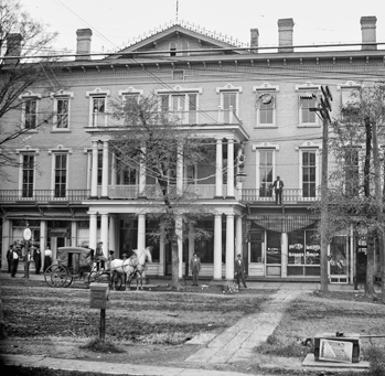 Stagecoach in front of the Hotel Iredell in Statesville, ca. 1900. North Carolina Collection, University of North Carolina at Chapel Hill Library. Photograph by William Jasper Simpson.