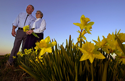 Case and Ellene Van Wyk. Photo by Chuck Liddy, 2000.