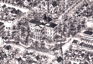 detail of 1872 Raleigh map