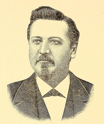 An engraving of John Bruce Brewer published in 1889. Image from the Internet Archive.