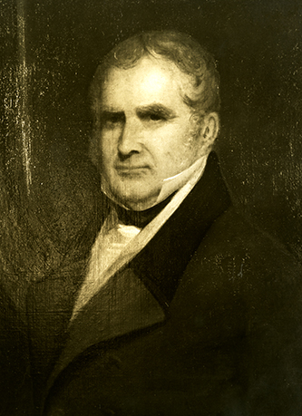 A photograph of a portrait of Peter Browne. Image courtesy the Southern Historical Collection, Wilson Library, University of North Carolina at Chapel Hill.