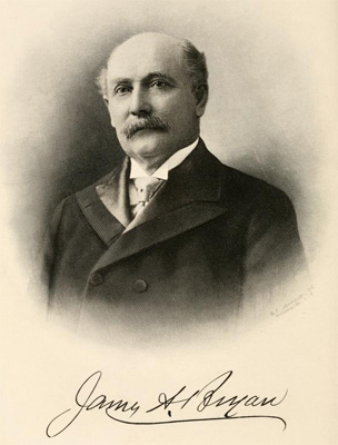 Portrait of William Augustus Bryan, circa 1916.  In Leonard Wilson's <i>Makers of America Volume II,</i> published 1916.  From Archive.org.