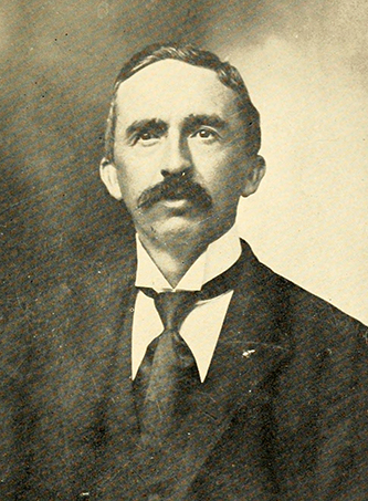 A photograph of professor John Bethune Carlyle from the 1909 Wake Forest College yearbook. Image from the University of North Carolina at Chapel Hill.