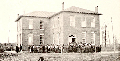 A photograph of the Martin County Training School published in 1917. Image from the Internet Archive.