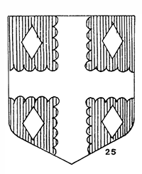 Drawing of the coat-of-arms granted Ananias Dare as one of the 12 assistants of governor John White. Image from the North Carolina Digital Collections.