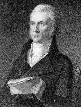 Engraving of William Richardson Davie after the portrait by John Vanderlyn. Image from the State Archives of North Carolina.